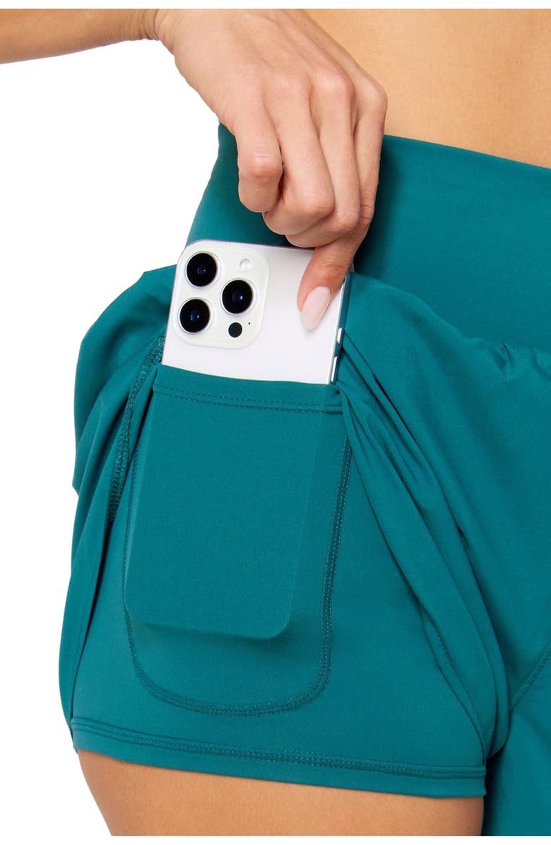 Fabletics Sun Chaser Short 3", Alternate, color, Green Abyss