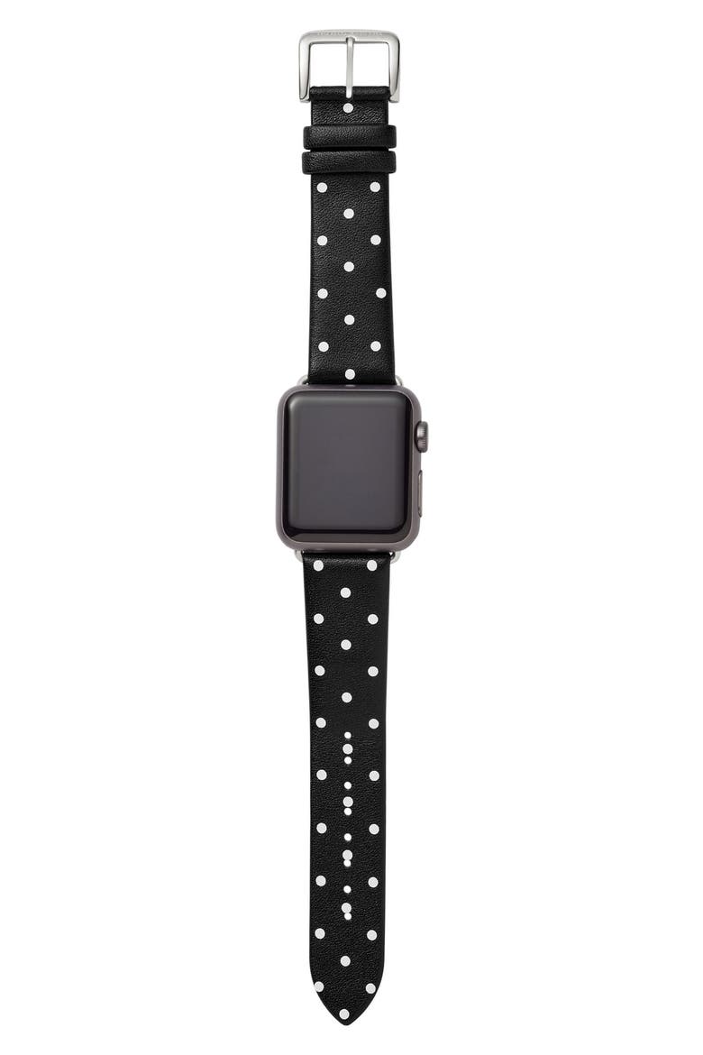 Apple Watch band, 25mm, Alternate, color, BLACK/ WHITE