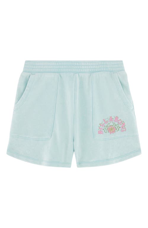 Shop Billabong Kids' Shoreline French Terry Sweat Shorts In Mint