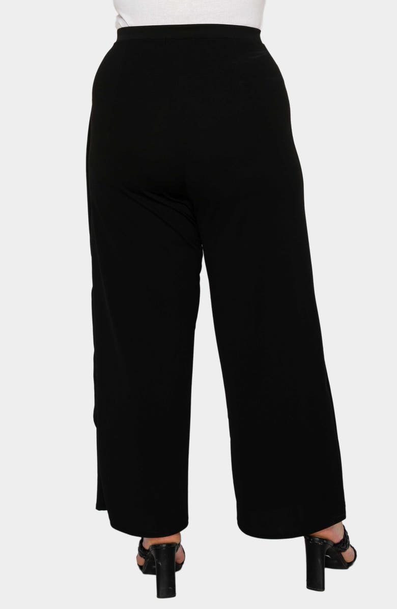 L I V D Ivy Faux Wrap Pants, Alternate, color, Black