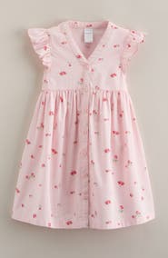 Nordstrom Kids' Flutter Sleeve Cotton Dress