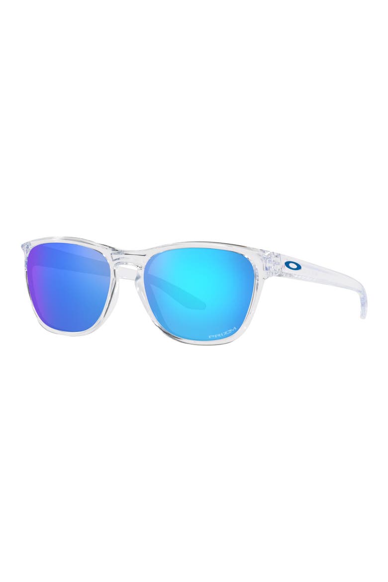 Manorburn 56mm Square Sunglasses, Alternate, color, POLISHED CLEAR/ PRIZM SAPPHIRE