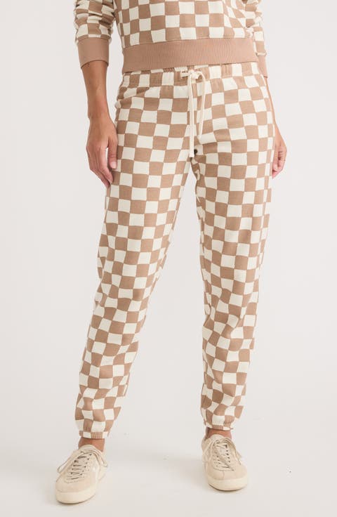 Anytime Checkerboard Joggers