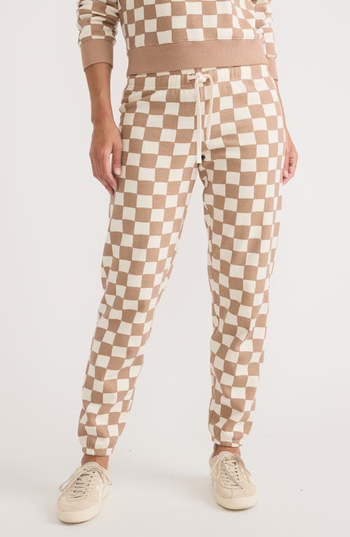 Marine Layer Anytime Checkerboard Joggers In Multi