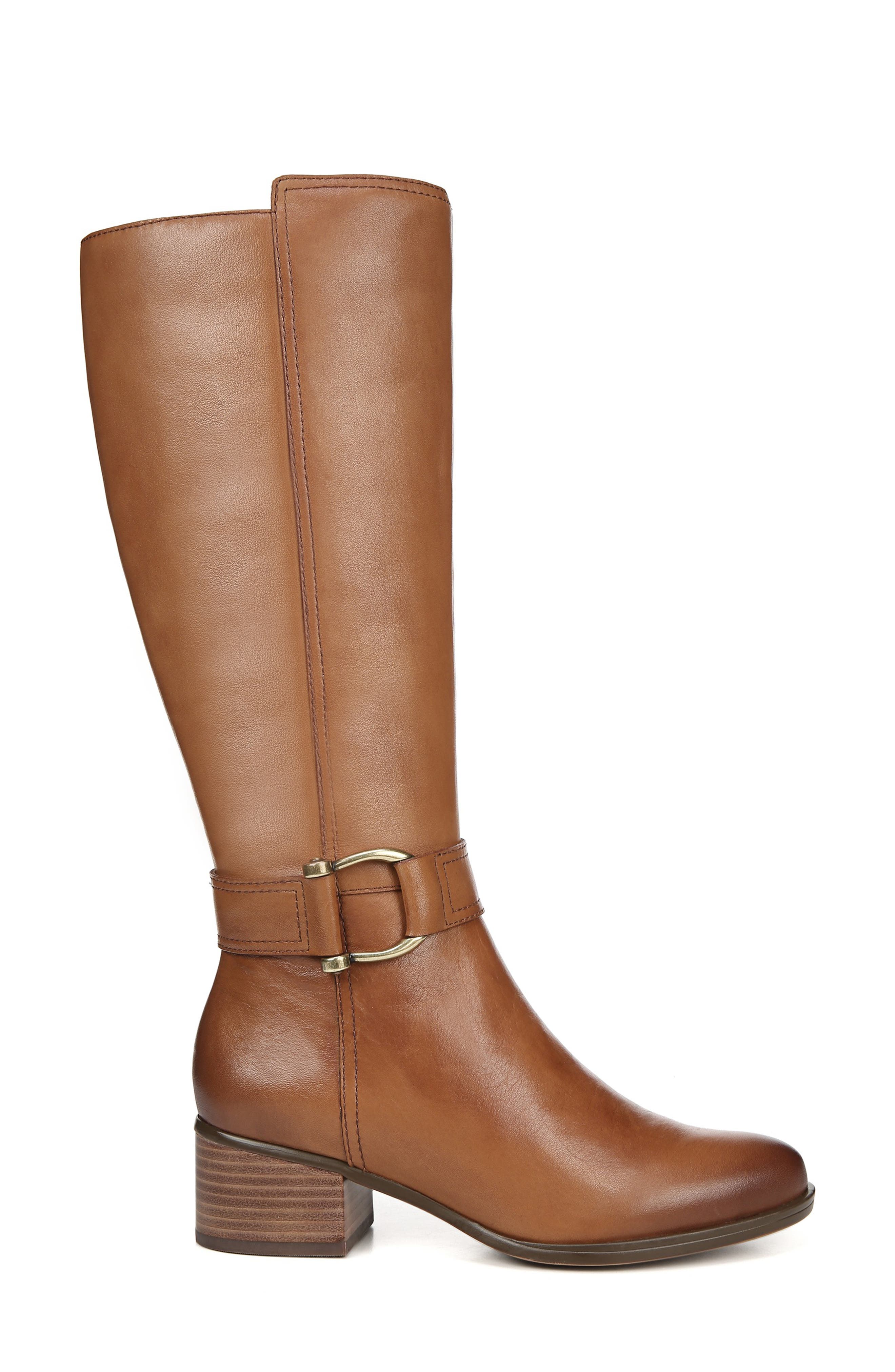 Daelynn Tall Boot, Alternate, color, LIGHT MAPLE LEATHER