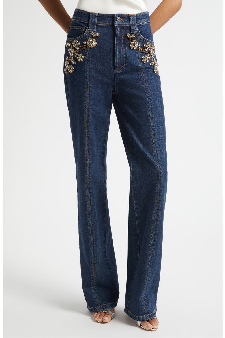 Crystal Ivy Embellished Jeans, Main, color, FONTAINE MULTI