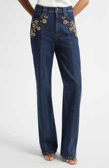 Crystal Ivy Embellished Jeans