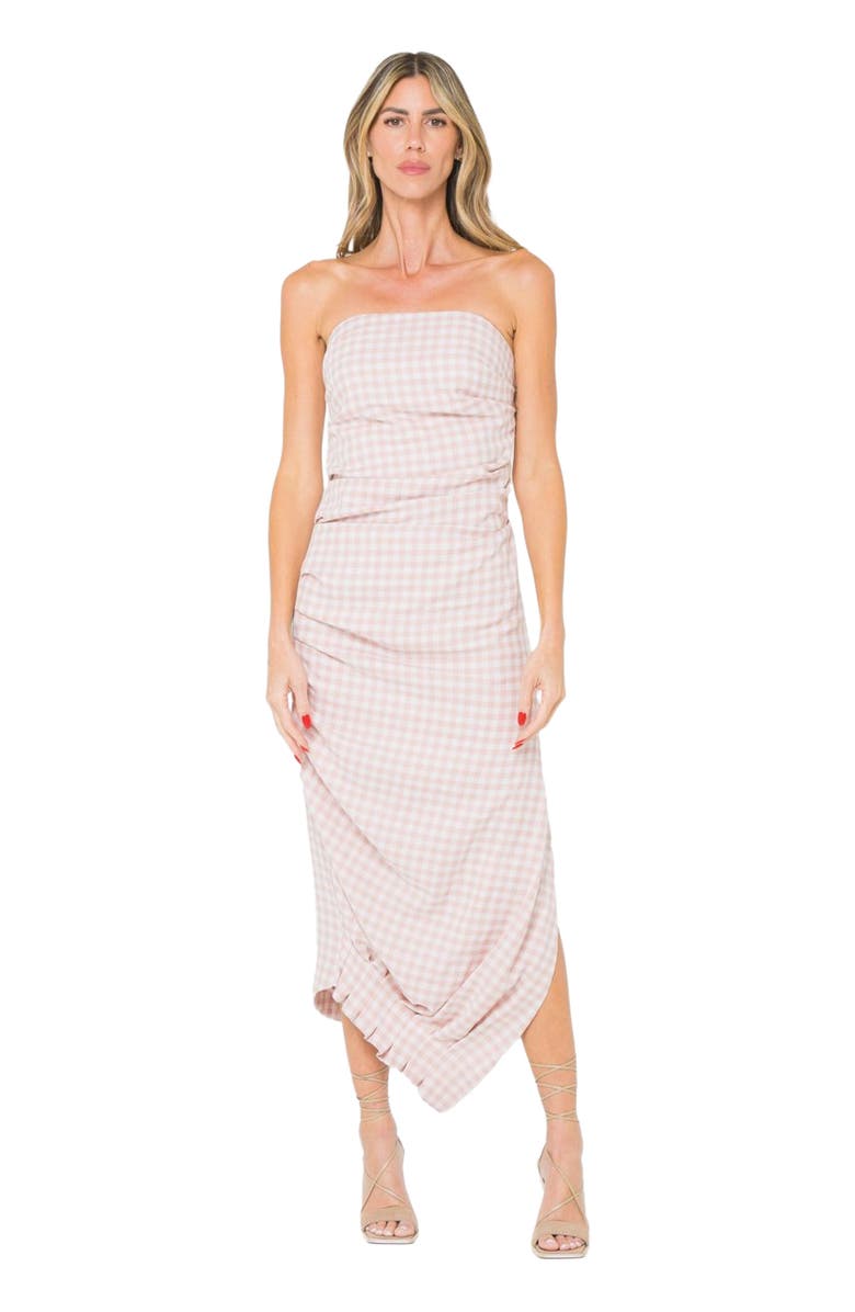 JBQ Eliana Dress, Alternate, color, Pink Check