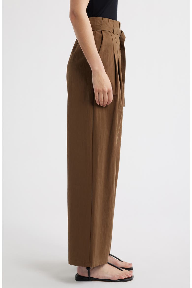 Cubo Patalon Belted Cotton Blend Pants, Alternate, color, KHAKI GREEN