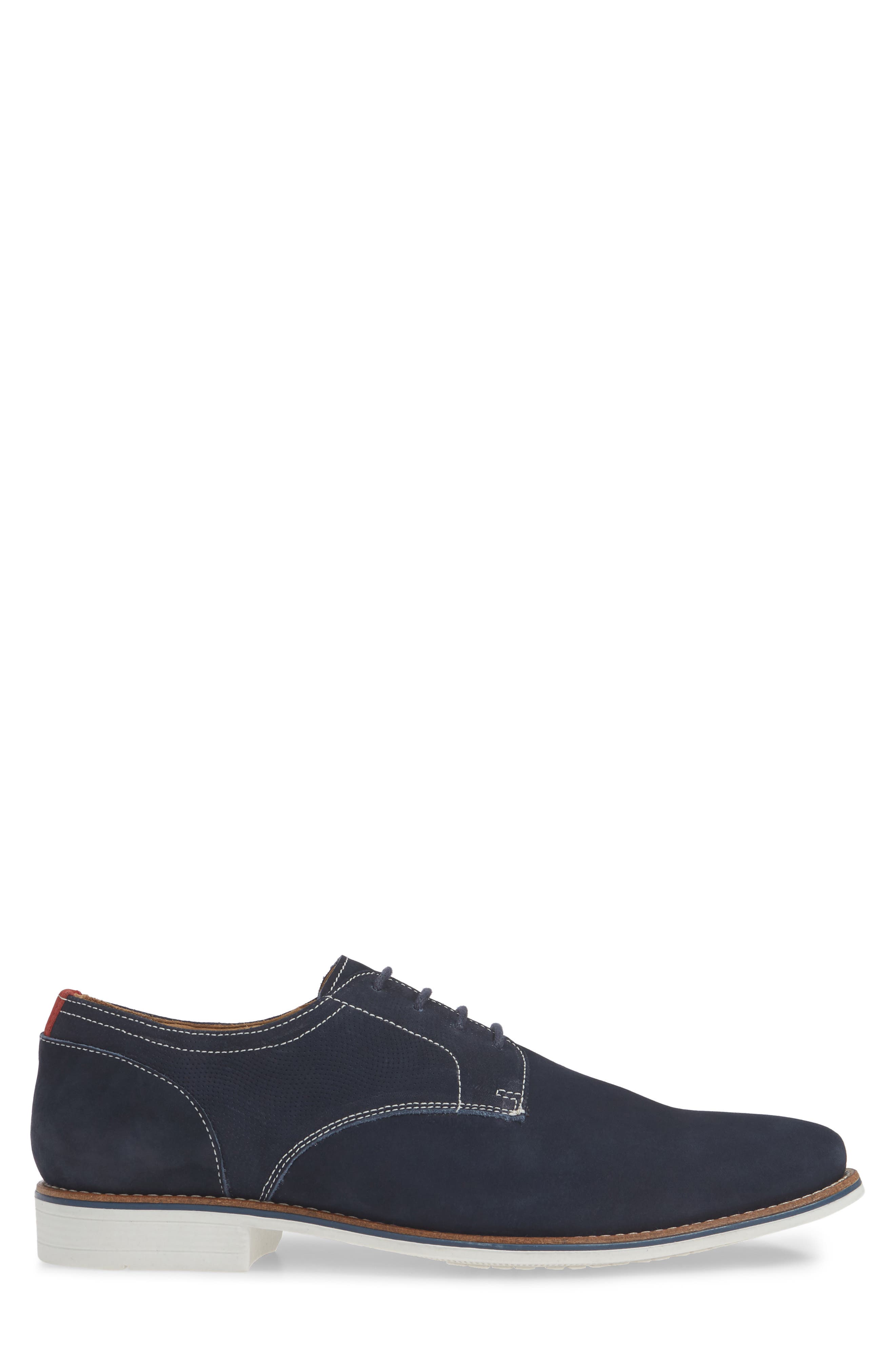 Arcadia Plain Toe Derby, Alternate, color, NAVY NUBUCK