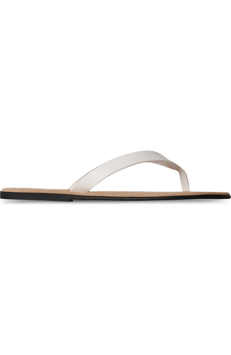 The Row Beach Flip Flop, Alternate, color, Optic White