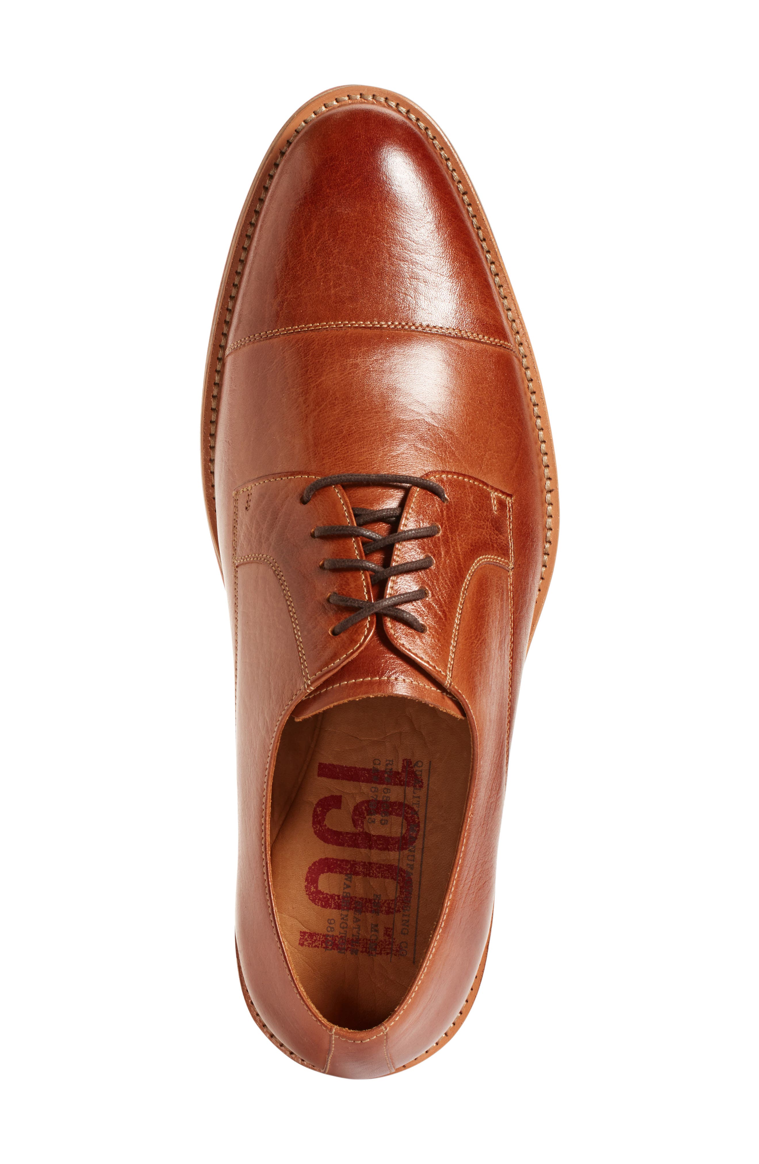 Poulsbo Cap Toe Derby, Alternate, color, TAN LEATHER