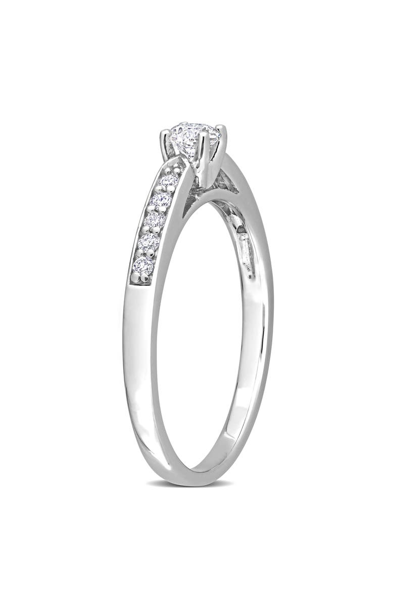 DELMAR Diamond Engagement Ring - 0.32ctw, Alternate, color, White
