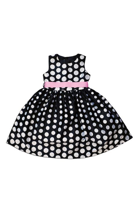 Kids' Polka Dot Satin Dress (Little Kid)