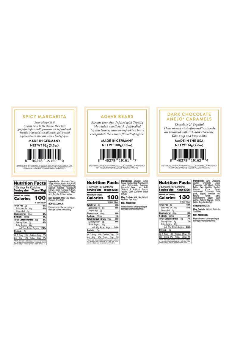 sugarfina The Tequila Collection 3-Piece Candy Bento Box, Alternate, color,