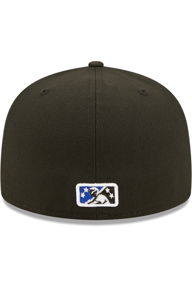 Men's New Era Black Quad Cities River Bandits Authentic Collection Team Alternate 59FIFTY Fitted Hat, Alternate, color, Black