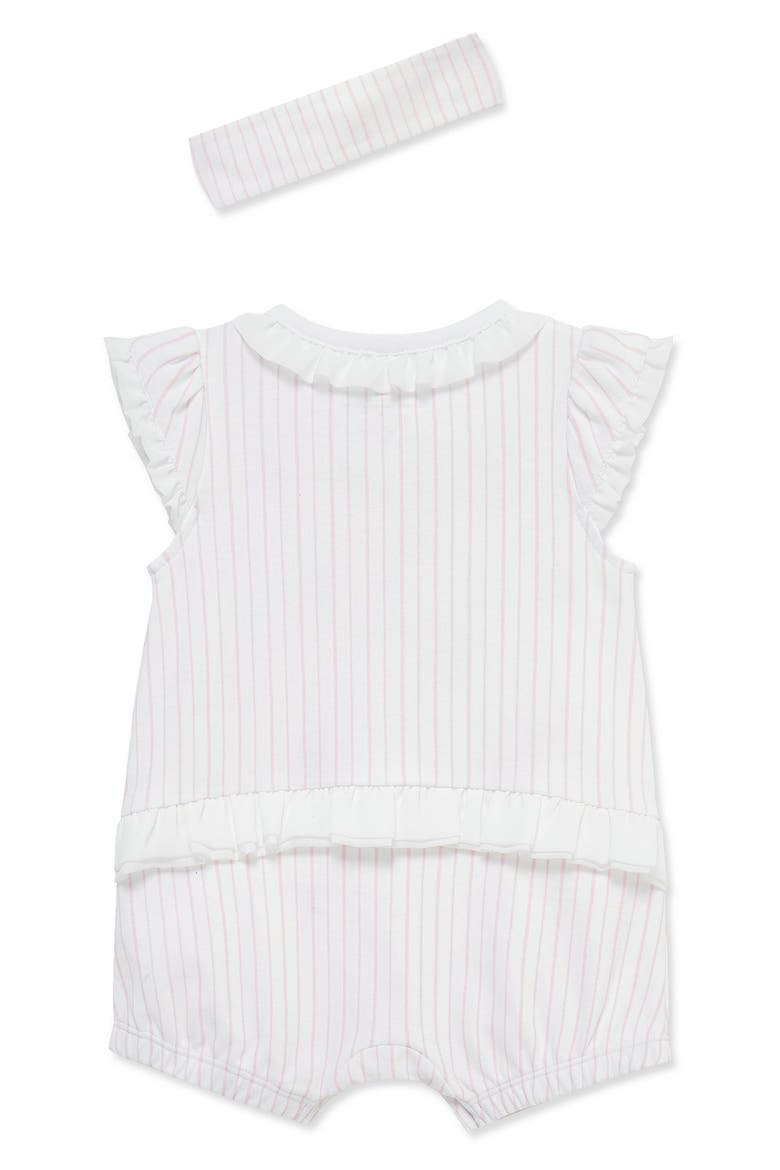 Floral Bodysuit & Headband Set, Alternate, color, WHITE/ PINK