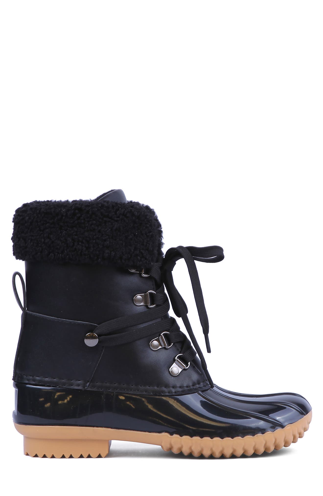 DV by Dolce Vita DV DOLCE VITA Faux Shearling Trim Duck Boot, Alternate, color, 