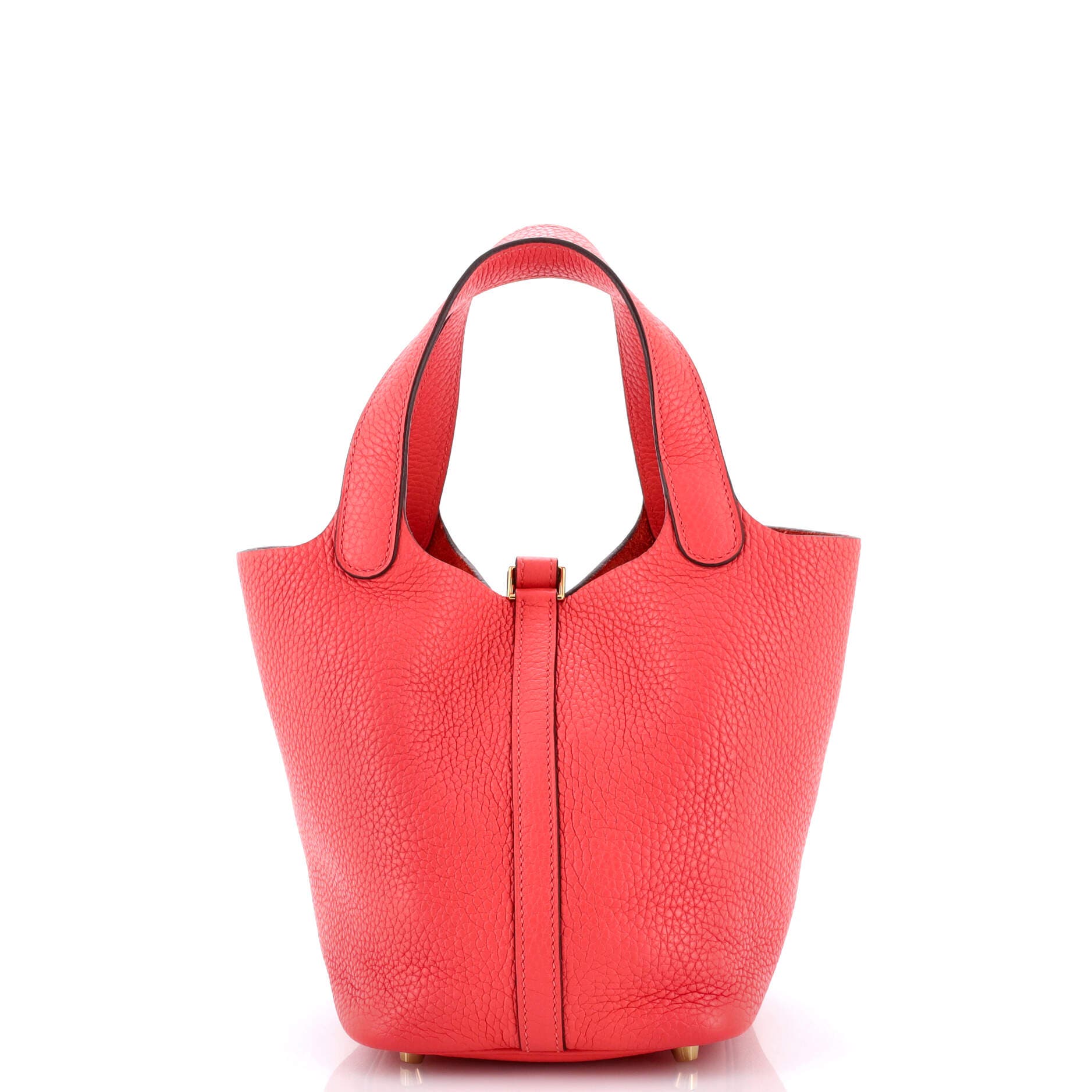 Pre-Owned Hermes Picotin Lock Bag Clemence PM, Alternate, color, Rouge Pivoine