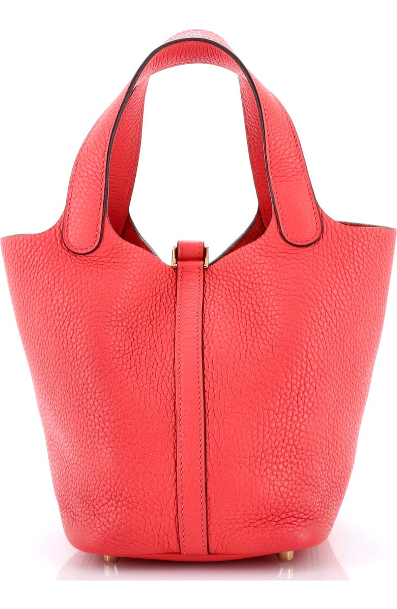 Pre-Owned Hermes Picotin Lock Bag Clemence PM, Alternate, color, Rouge Pivoine