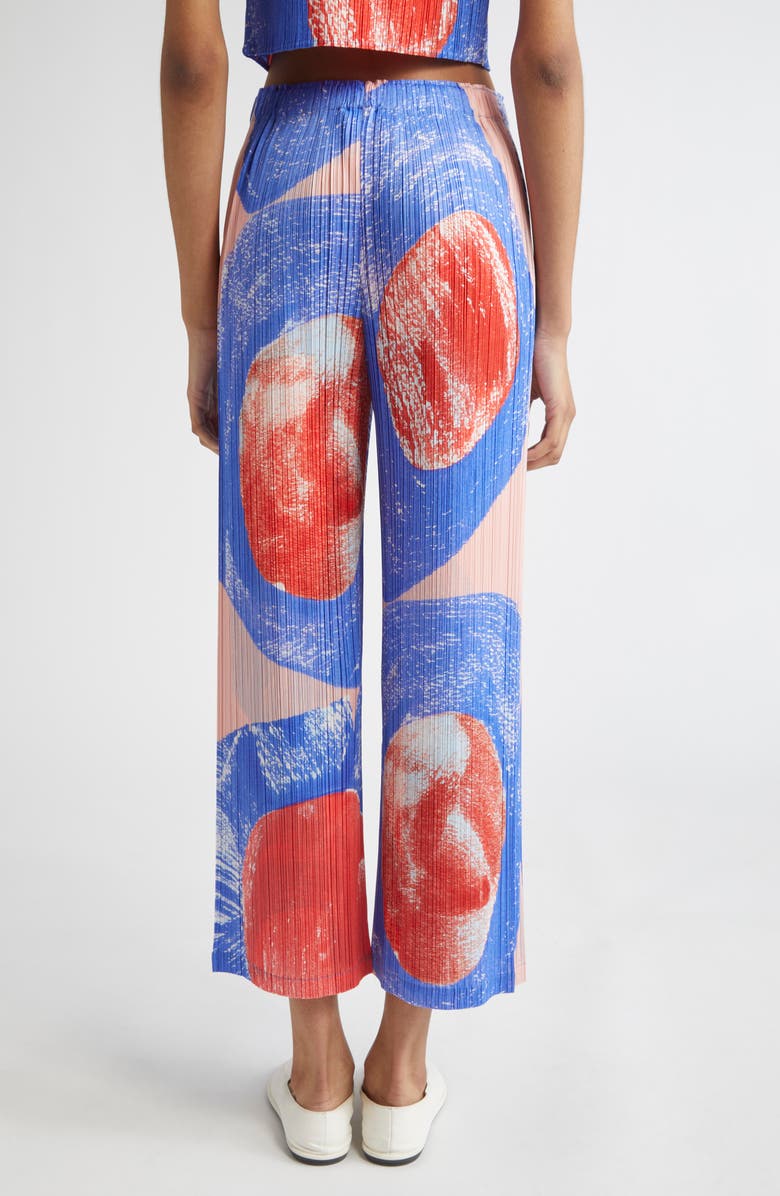 Pleats Please Issey Miyake Backlight Pleated Straight Leg Pants, Alternate, color, Red