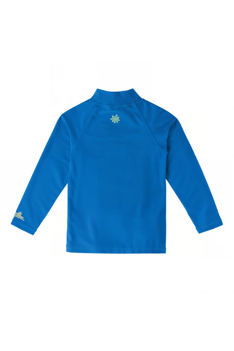 Neon Long Sleeve Sun & Swim Shirt, Alternate, color, Neon Blue