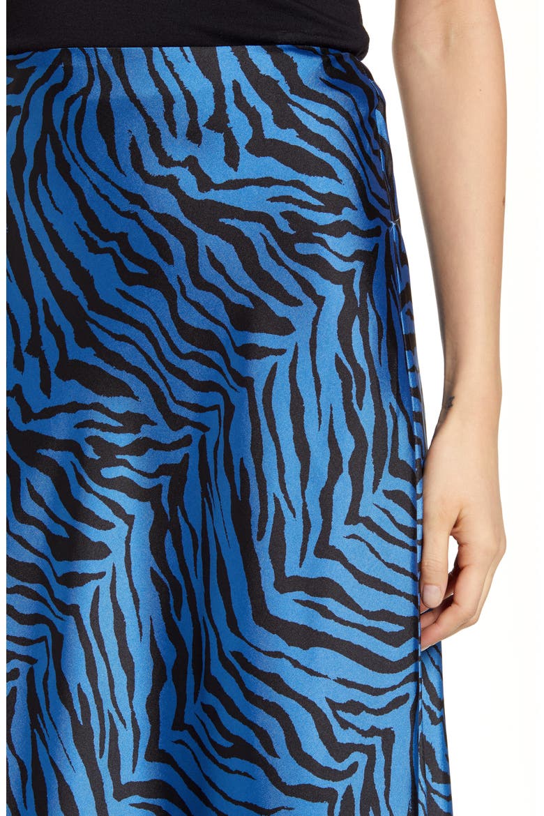 Davis Leopard Print Midi Skirt, Alternate, color, SAPPHIRE
