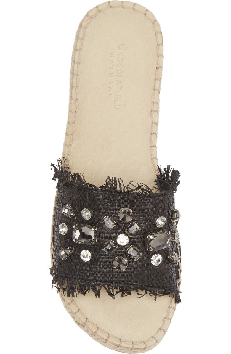 Chocolat Blu Ellis Crystal Slide Sandal, Alternate, color,