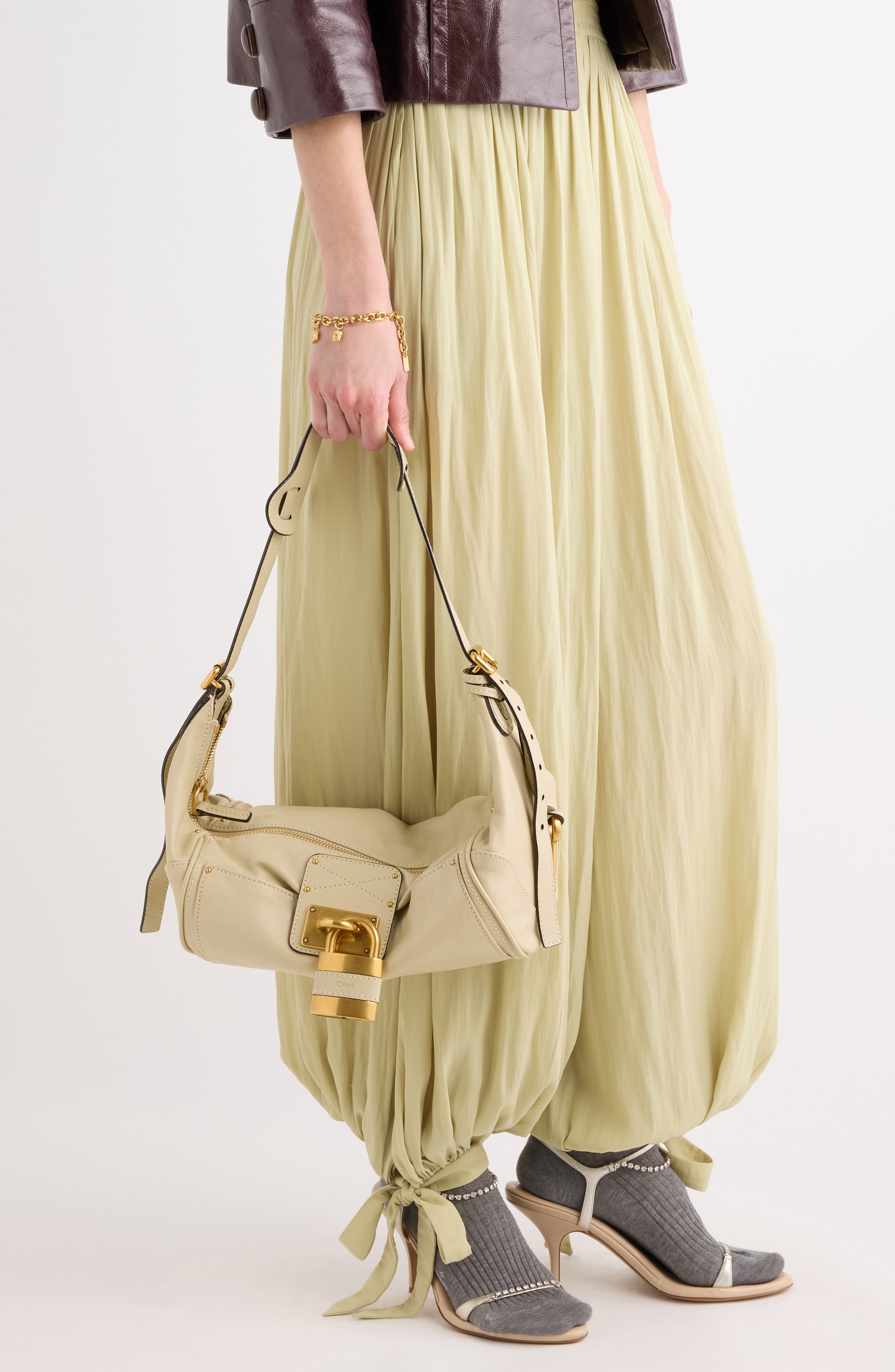 Paddington Leather Shoulder Bag, Alternate, color, CLOUDY CREAM