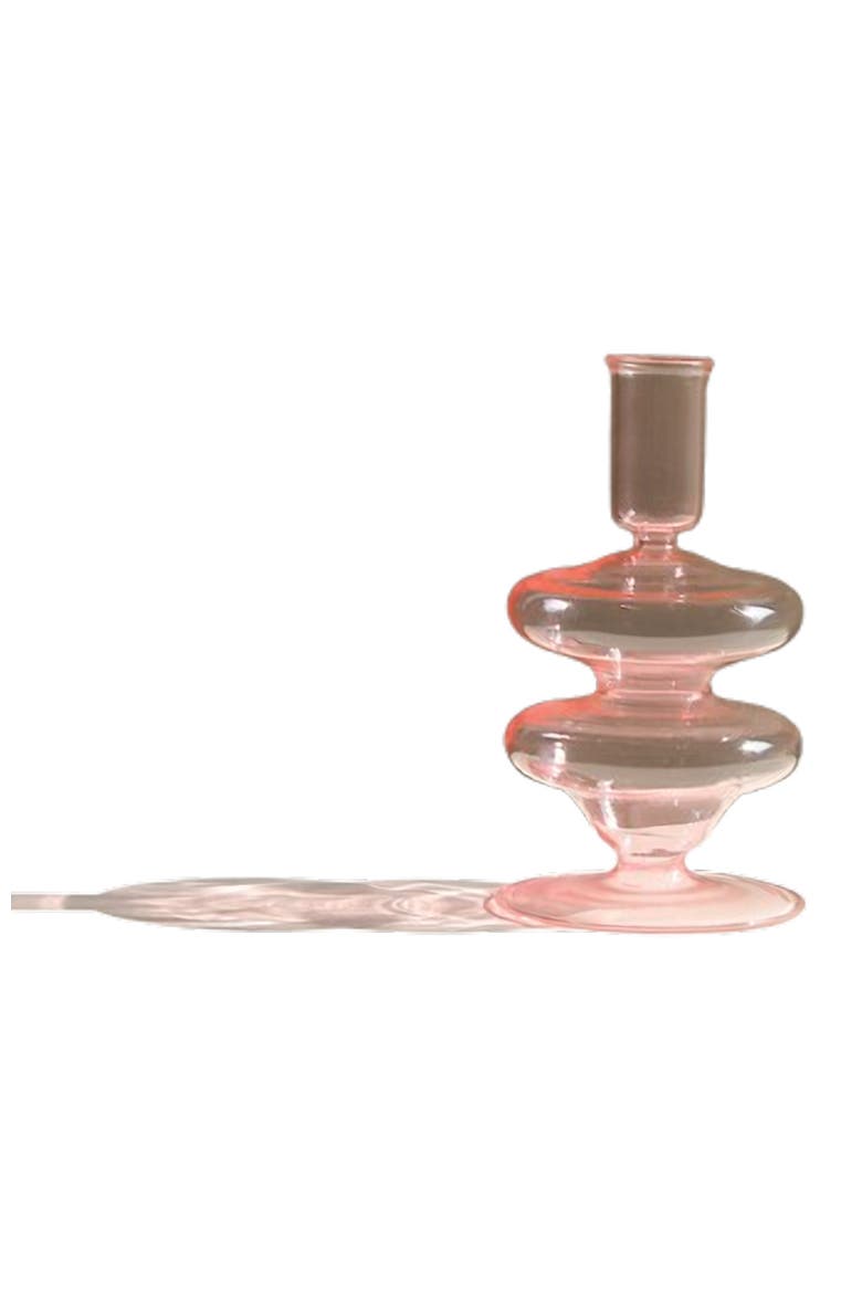 Siri Candle Holder, Alternate, color, Pink