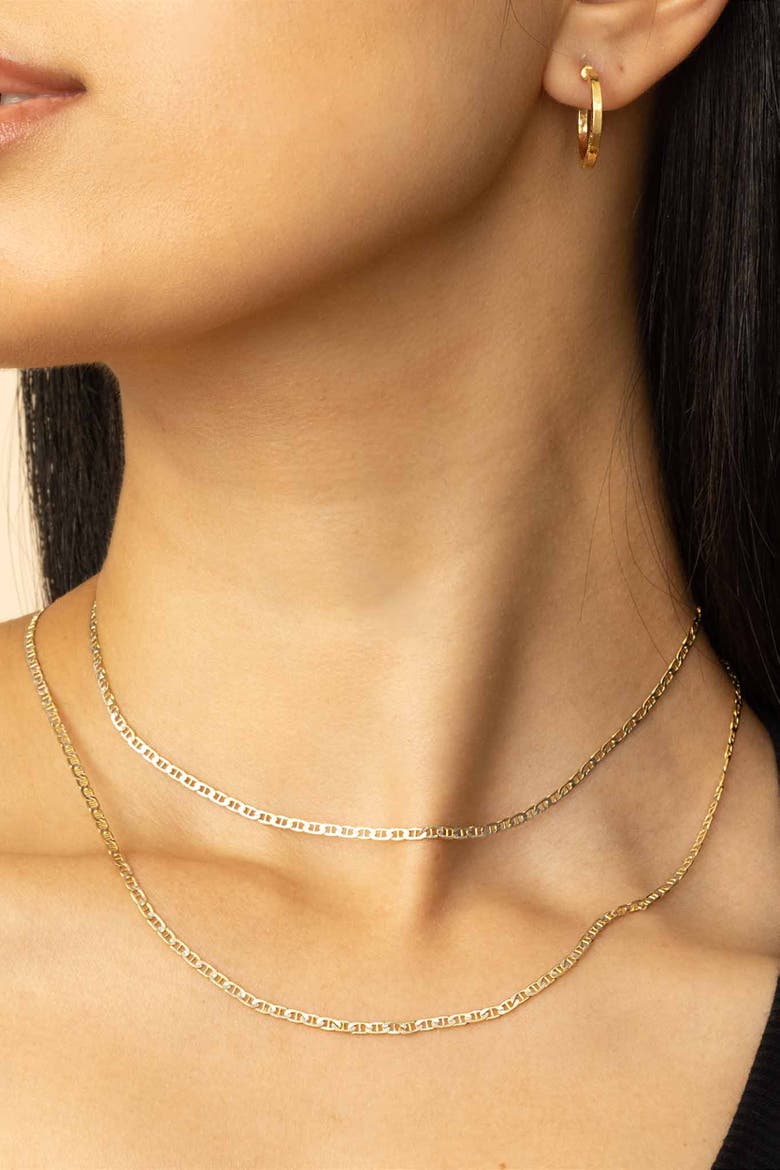 14K Gold Mystic Mariner Pavé Necklace, Alternate, color, Yellow Gold