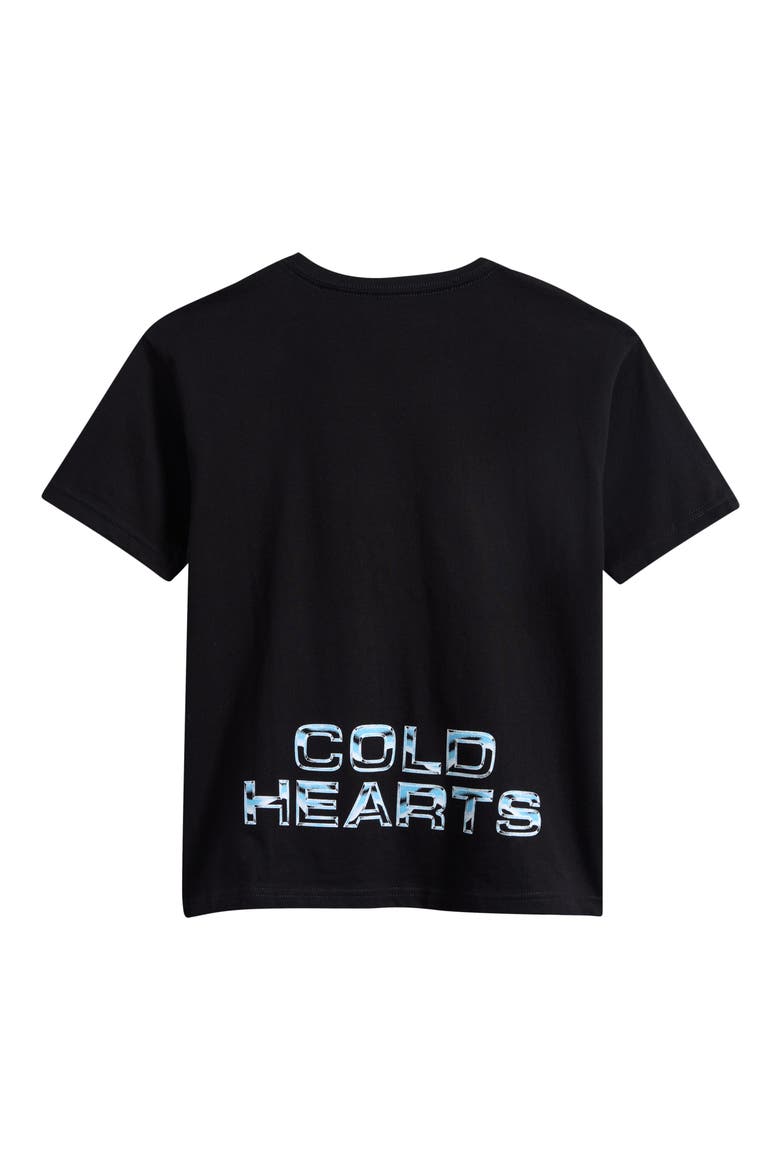 Kids' Cold Hearts Iced Graphic T-Shirt, Alternate, color, BLACK