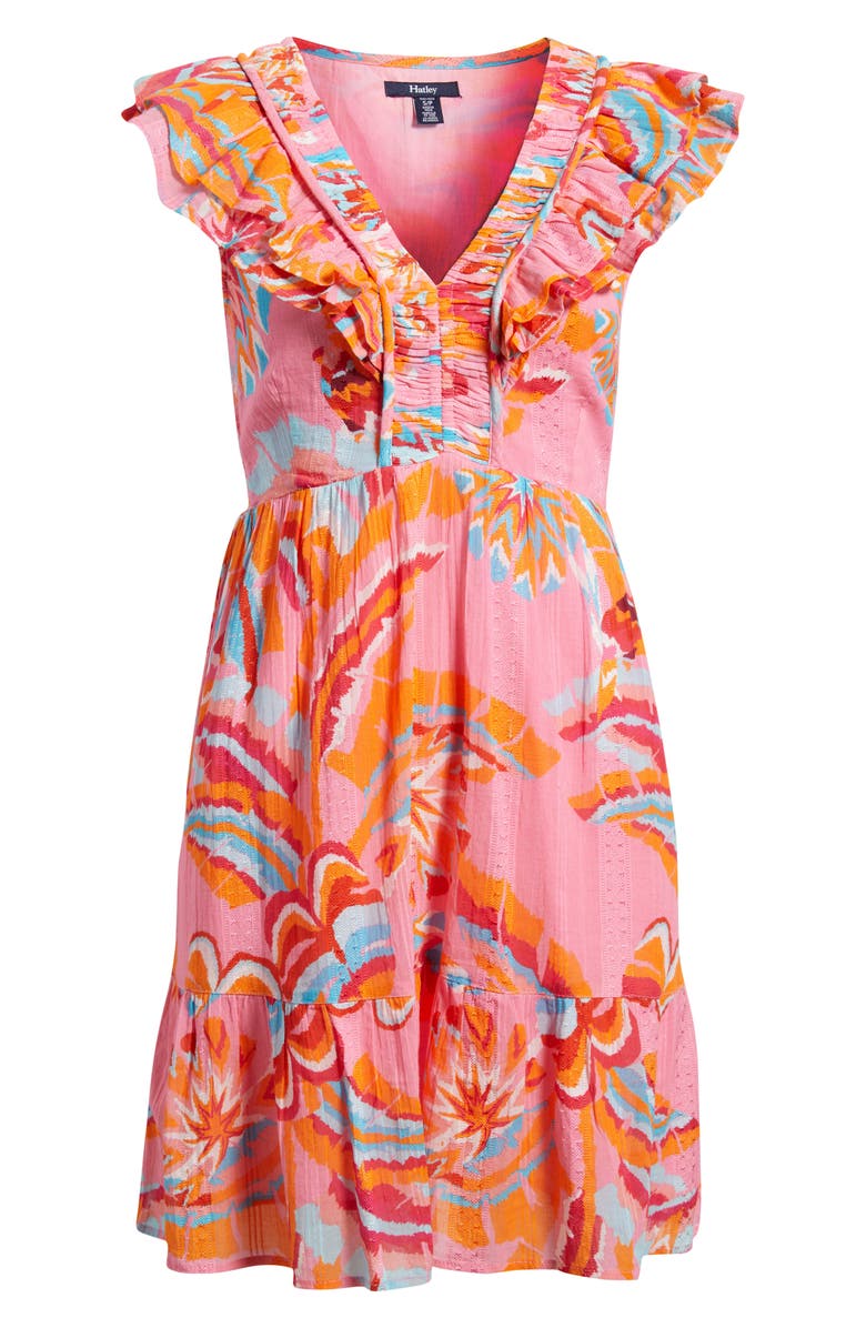 Hatley Blooming Palms Zoe Cotton Blend Dress, Alternate, color,
