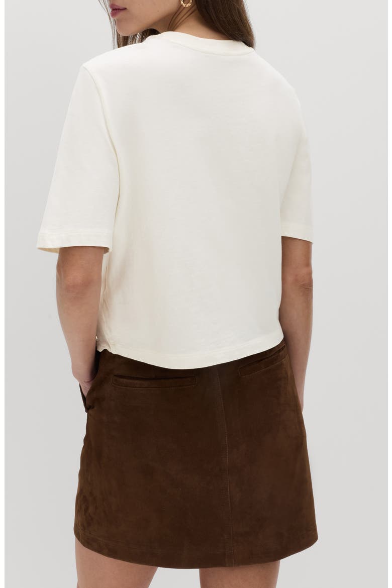 Pretty Cutwork Jersey T-Shirt, Alternate, color, LIGHT CREAM