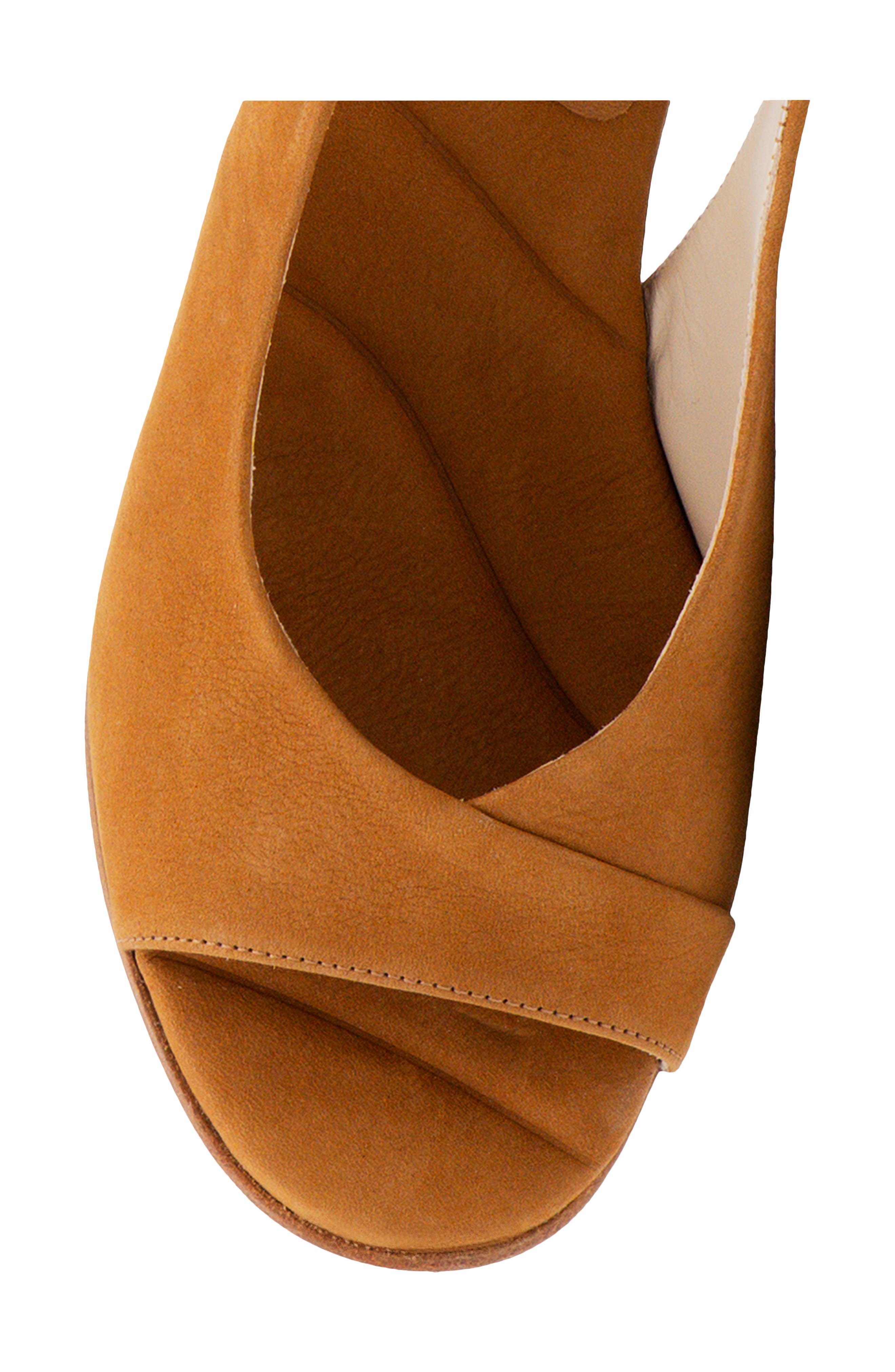 Amalfi by Rangoni Elevato Slingback Sandal, Alternate, color, Camel Long Beach
