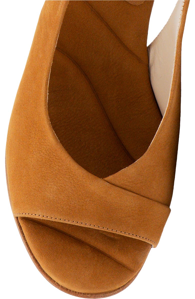 Amalfi by Rangoni Elevato Slingback Sandal, Alternate, color, Camel Long Beach