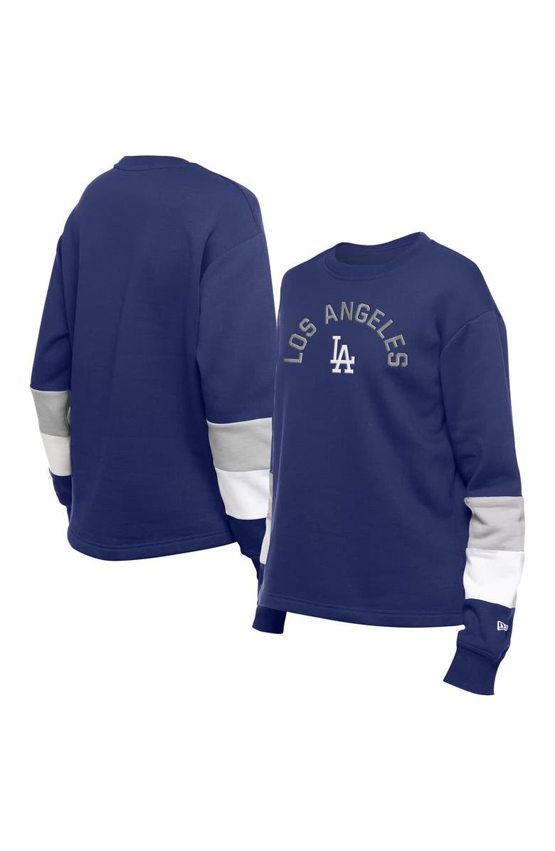 New Era Women's New Era  Blue Los Angeles Dodgers Game Day Color Pullover Sweatshirt, Main, color, Blue