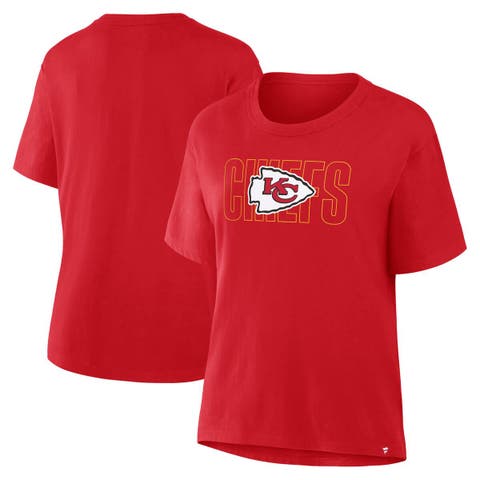 Women's Fanatics Red Kansas City Chiefs Line Em Up T-Shirt
