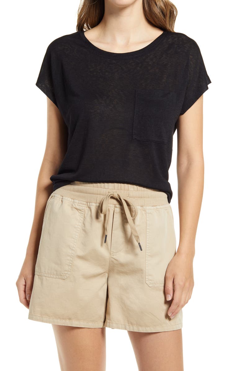 Caslon<sup>®</sup> Slub Knit T-Shirt, Main, color,