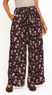 Petal & Pup Calantha Floral Wide Leg Drawstring Pants