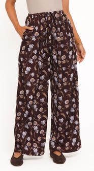 Petal & Pup Calantha Floral Wide Leg Drawstring Pants