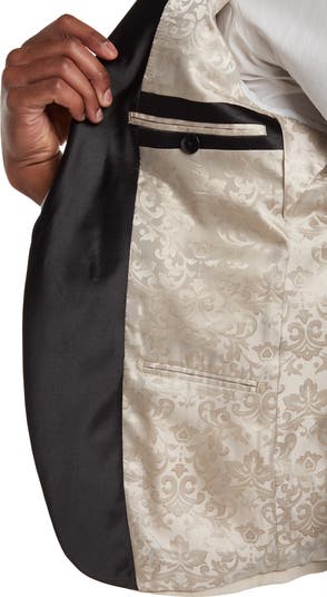 Satin Lapel Velvet Blazer