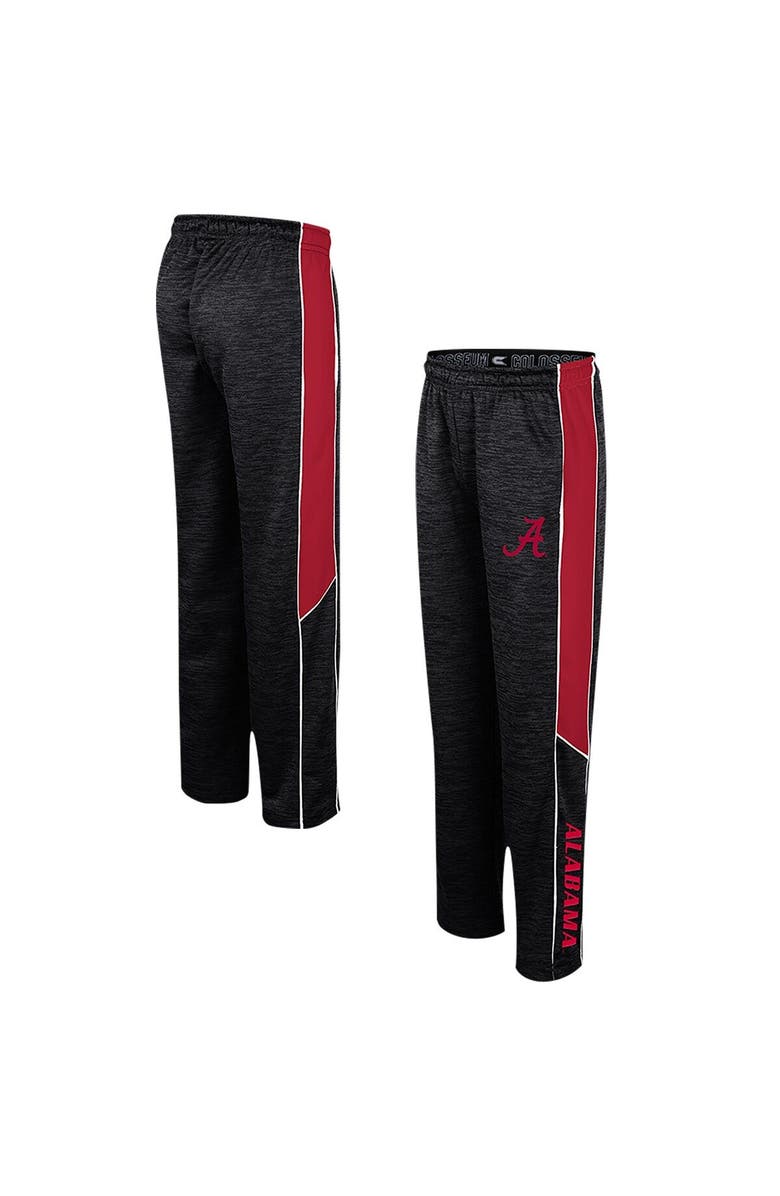 COLOSSEUM Youth Colosseum Black Alabama Crimson Tide Live Hardcore Pants, Main, color, 