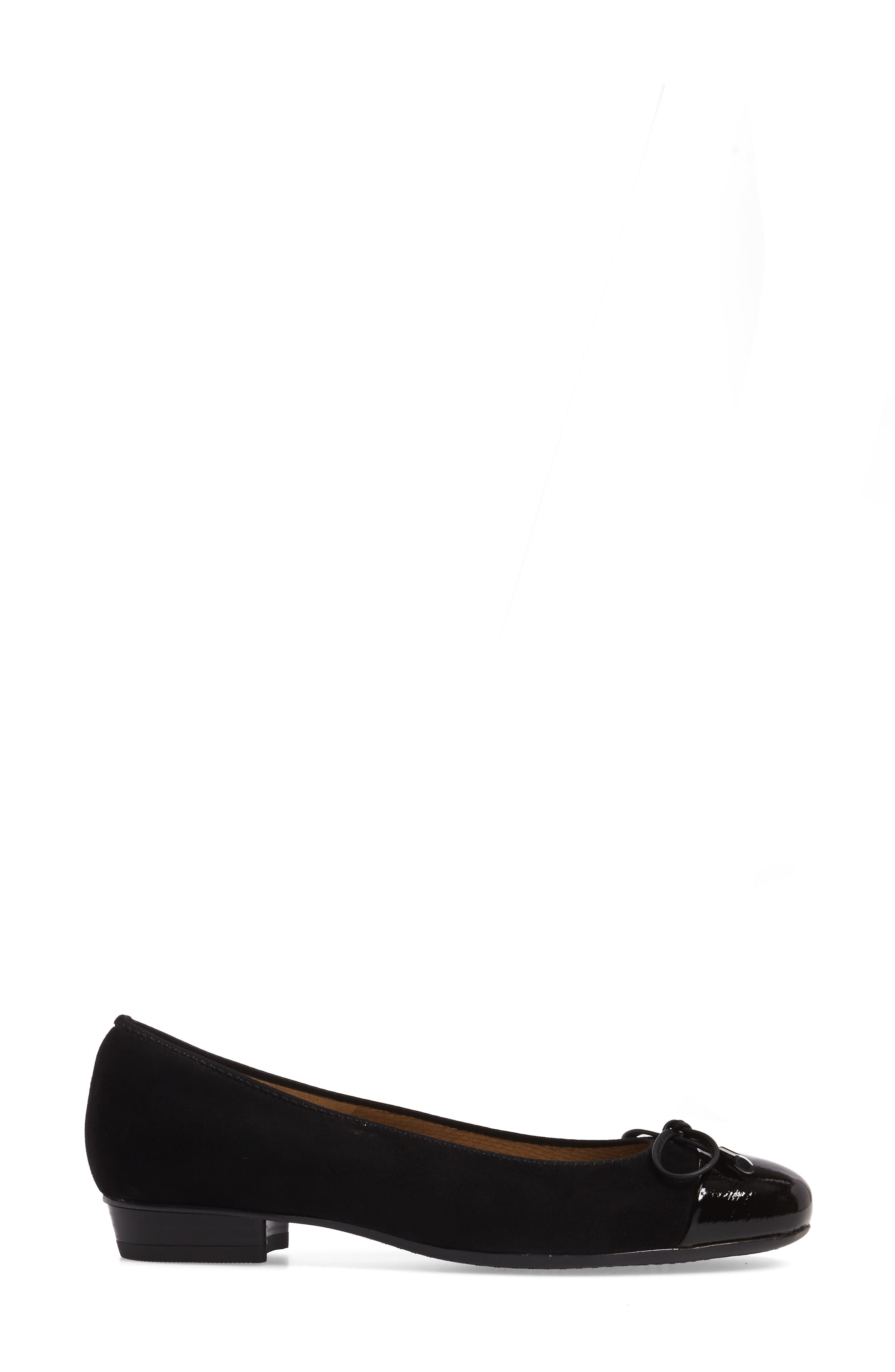 ara 'Betty' Cap Toe Flat, Alternate, color, 