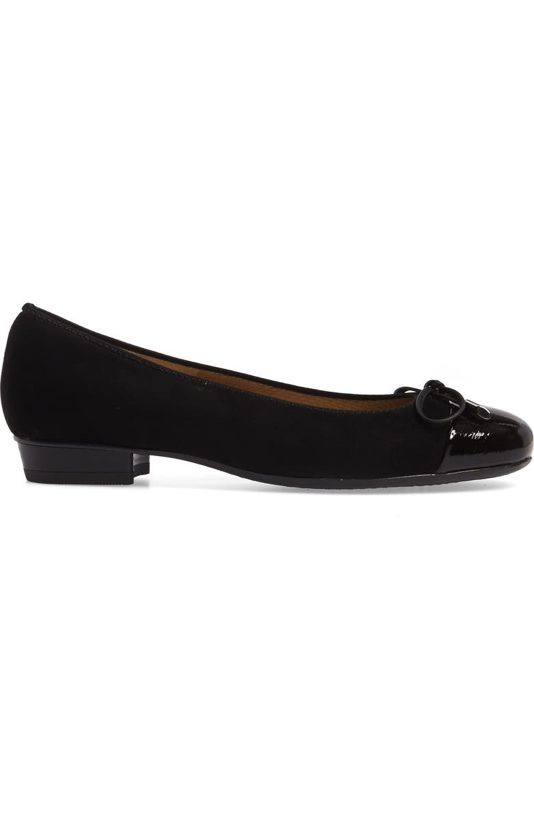 ara 'Betty' Cap Toe Flat, Alternate, color,
