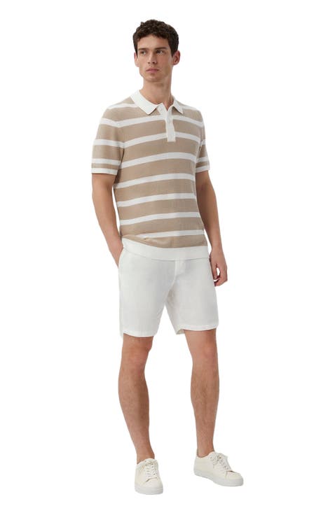 Linen Fixed-Waist Short