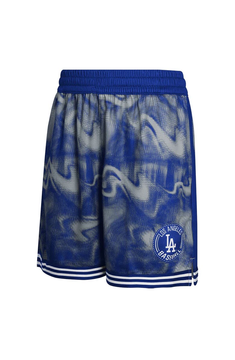 Outerstuff Youth Royal/Gray Los Angeles Dodgers Outfielder Shorts, Alternate, color,