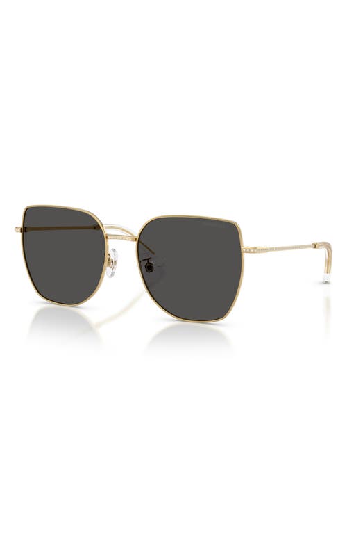 Swarovski 59mm Polarized Square Irregular Sunglasses In Brown