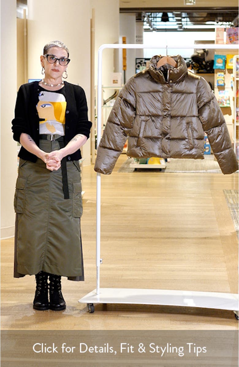 Coco-El Water Resistant Crop Puffer Jacket, sales video thumbnail