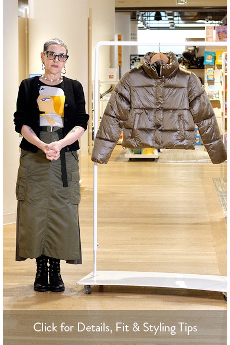 Coco-El Water Resistant Crop Puffer Jacket video